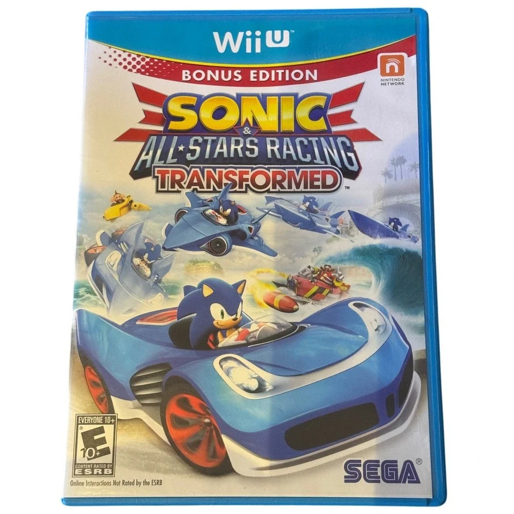 Sonic & All-Stars Racing Transformed Bonus Edition Nintendo Wii U SEGA 2012